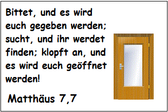 Matthäus 7,7